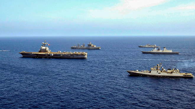 Ấn Độ-Pháp tập trận hải quân chung, diễn tập kỹ năng tác chiến ảnh 1