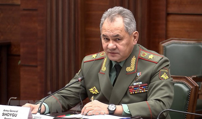 Bộ trưởng Quốc phòng Nga Sergei Shoigu. (Ảnh: AFP/TTXVN) Bộ trưởng Shoigu: Nga lập căn cứ quân sự mới ở biên giới phía Tây ảnh 1