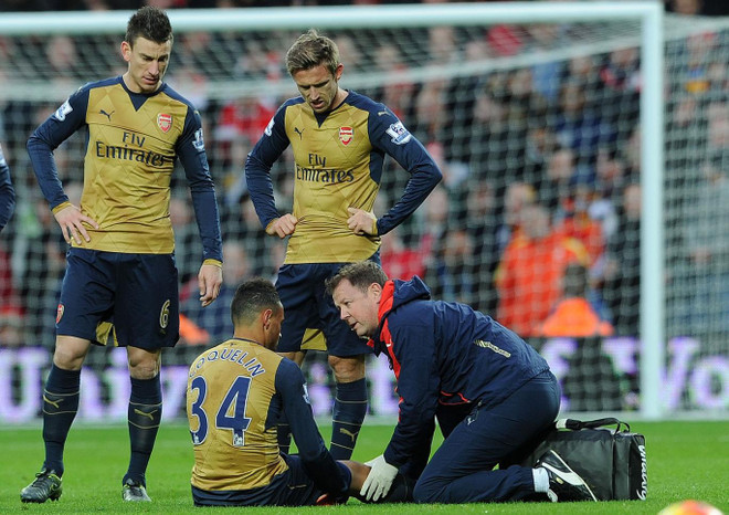 Tiền vệ Coquelin của Arsenal phải nghỉ thi đấu ít nhất 2 tháng ảnh 1