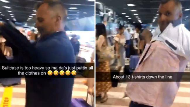 Mặc 8kg quần áo giữa trời nóng để tránh bị tính phí hành lý qúa cân ảnh 1