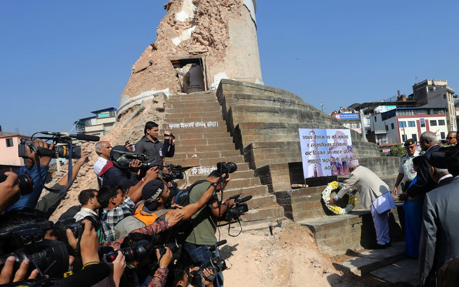 Nepal tái thiết các di sản văn hóa một năm sau động đất ảnh 1