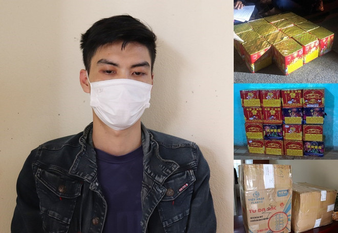 Thanh Hóa: Bắt giữ đối tượng tàng trữ, vận chuyển 45kg pháo hoa nổ ảnh 1
