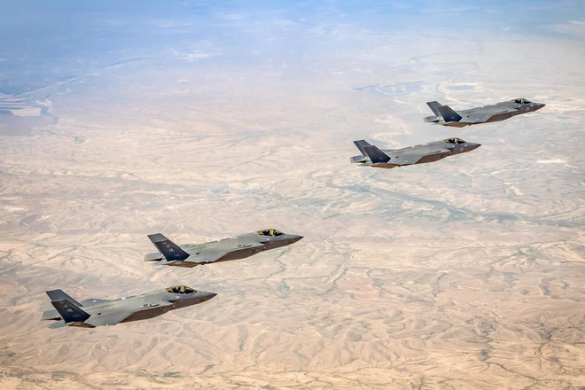 Máy bay F-35 của Israel và Mỹ tham gia tập trận chung tại miền Nam Israel. (Nguồn: Bộ Quốc phòng Israel) Mỹ cam kết duy trì ưu thế quân sự vượt trội của Israel ở Trung Đông ảnh 1