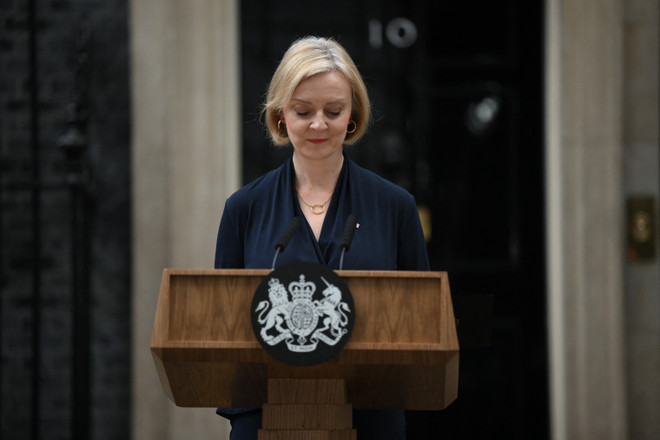 Thủ tướng Anh Liz Truss có bài phát biểu cuối cùng trước khi từ chức ảnh 1
