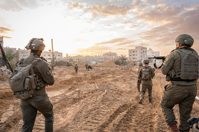 Binh sỹ Israel tham gia chiến dịch quân sự tại Dải Gaza. (Nguồn: IDF) hanh lang Netzarim 1.jpg