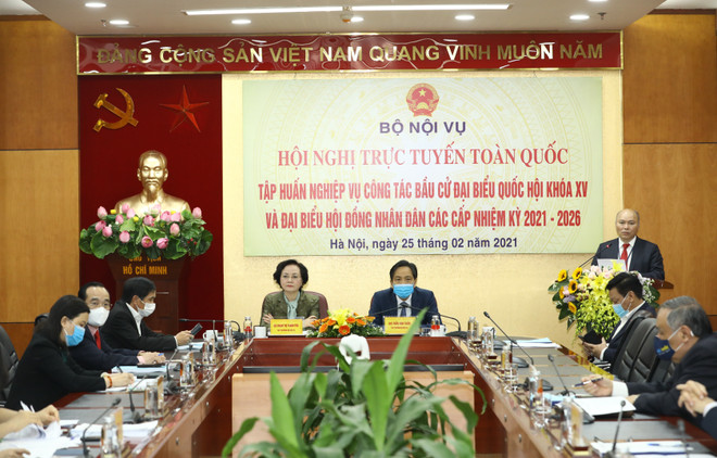 Quang cảnh hội nghị. (Ảnh: Văn Điệp/TTXVN) Các điểm mới trong công tác nhân sự đại biểu Quốc hội và HĐND các cấp ảnh 2
