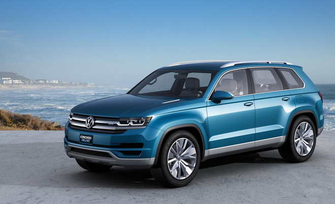Mẫu xe CrossBlue concept của VW. (Nguồn: caranddriver.com) VW muốn tăng cường dòng sản phẩm xe SUV ở Mỹ ảnh 1