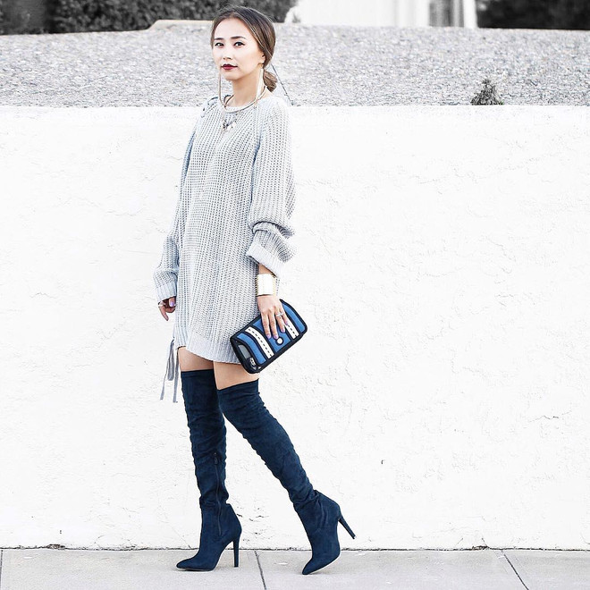 Diện đồ ngày đông phong cách như các fashionista thế giới ảnh 3