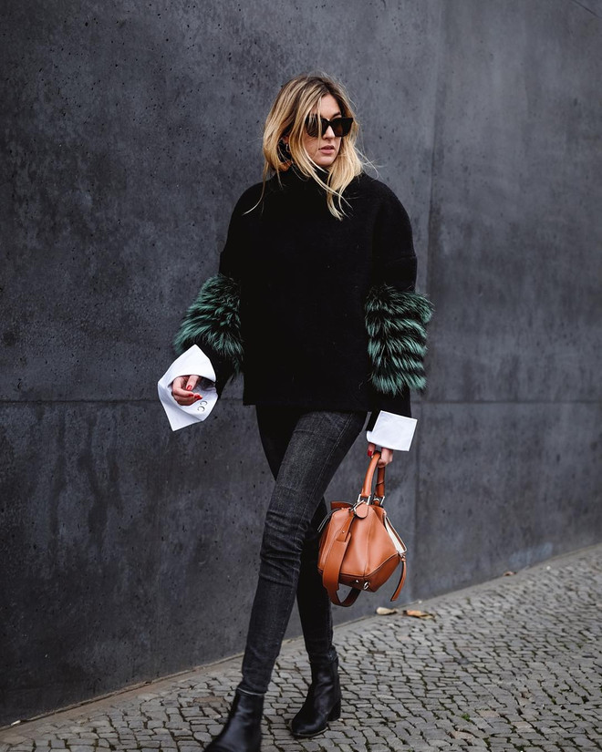 Diện đồ ngày đông phong cách như các fashionista thế giới ảnh 12