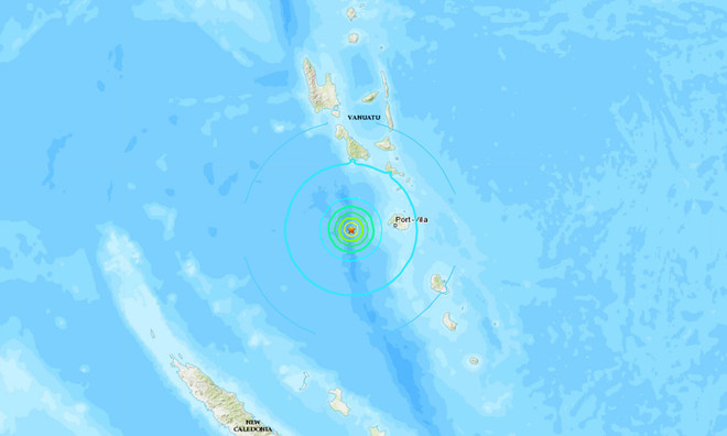 Động đất mạnh tại Vanuatu, không có cảnh báo sóng thần ảnh 1