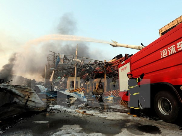 Trung Quốc xác nhận hóa chất độc hại trong 2 vụ nổ ở Thiên Tân ảnh 1