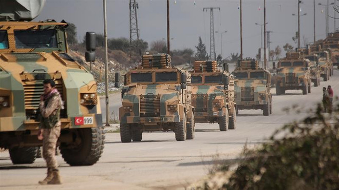 Lực lượng Thổ Nhĩ Kỳ tại Syria. (Ảnh: AP) Hàng chục binh sỹ Thổ Nhĩ Kỳ thiệt mạng do bị không kích tại Syria ảnh 1