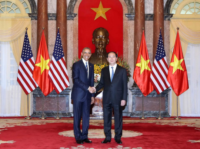 [Video] Chủ tịch nước Trần Đại Quang hội đàm với Tổng thống Obama ảnh 1