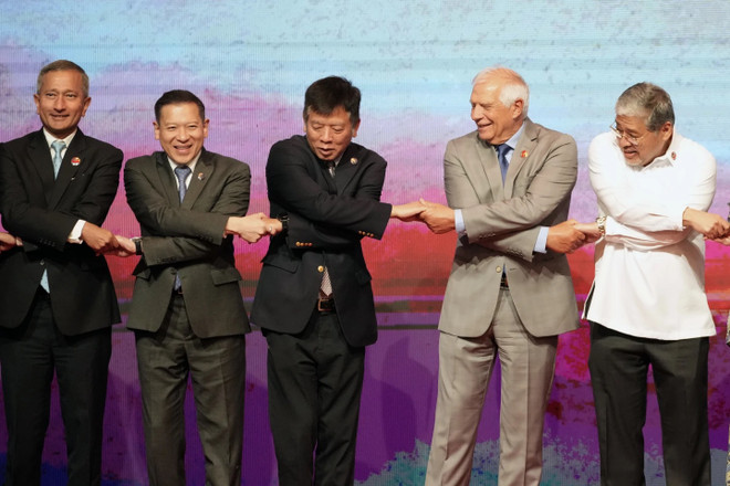 AMM-56: ASEAN và EU đẩy mạnh hợp tác ứng phó các thách thức toàn cầu ảnh 1