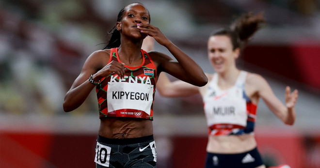 VĐV Kenya phá kỷ lục Olympic tồn tại 33 năm ở nội dung chạy 1.500m nữ ảnh 1