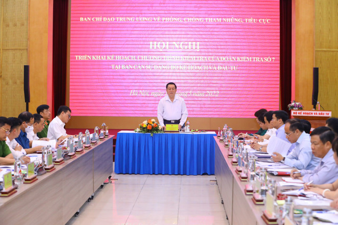 Đoàn Kiểm tra làm việc với Bộ KH-ĐT về vấn đề phòng, chống tham nhũng ảnh 1