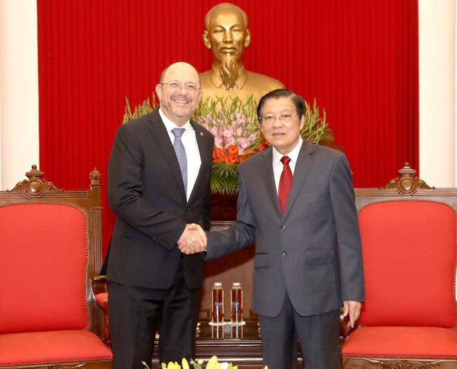 Trưởng ban Nội chính Trung ương Phan Đình Trạc tiếp Đại sứ Thụy Sĩ ảnh 1