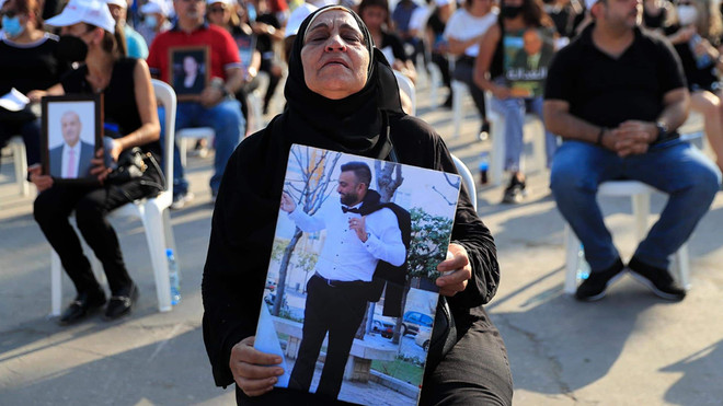 Liban tưởng niệm nạn nhân vụ nổ kinh hoàng ở cảng Beirut 1 năm trước ảnh 1