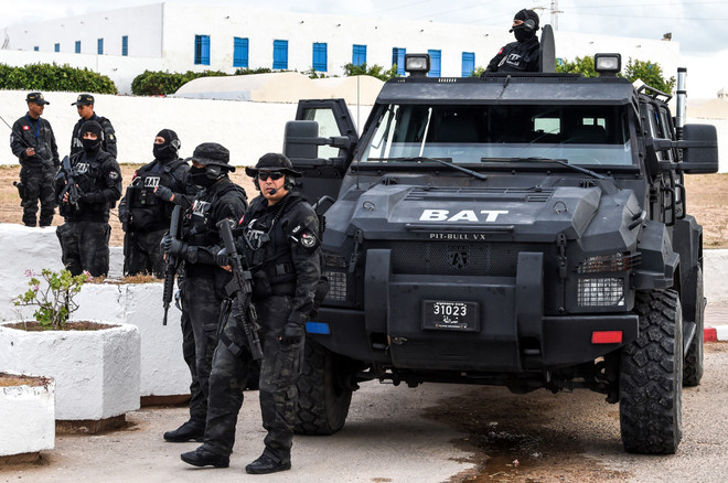 Lực lượng an ninh Tunisia đã phá tan một âm mưu tấn công khủng bố. (Ảnh: AFP/TTXVN) Lực lượng an ninh Tunisia triệt phá kế hoạch tấn công Bộ trưởng Nội vụ ảnh 1