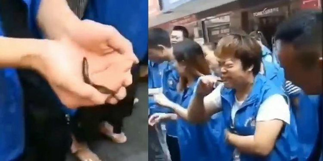 Nhân viên công ty Trung Quốc bị phạt ăn cá sống. (Ảnh: OddityCentral) Công ty Trung Quốc phạt nhân viên ăn cá sống vì không đạt chỉ tiêu ảnh 1