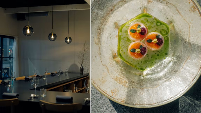 Các nhà hàng danh tiếng như nhà hàng 1 sao Michelin mang tên Kabi ở thủ đô Tokyo đã có quá đủ lượng khách hàng quen thuộc và không cần thiết phải tranh thủ du khách nước ngoài. (Nguồn: Kabi) am thuc nhat ban 3.jpg