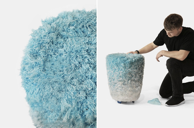 Độc đáo chiếc ghế ngồi làm từ 4.000 khẩu trang y tế đã qua sử dụng ảnh 1