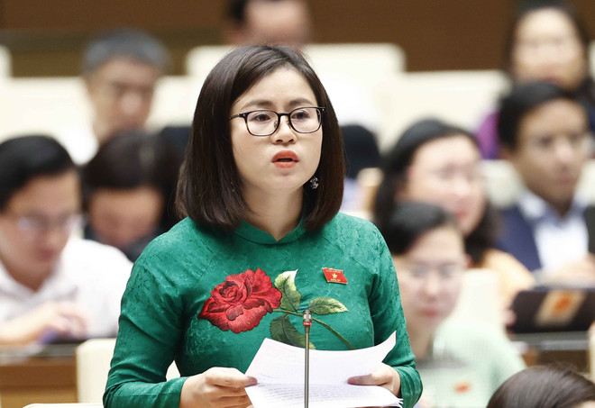 Đại biểu Quốc hội tỉnh Tuyên Quang Nguyễn Việt Hà phát biểu. (Ảnh: Doãn Tấn/TTXVN) Quốc hội: Đảm bảo linh hoạt trong kiềm chế giá xăng dầu tăng cao ảnh 2