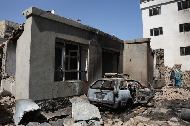 Hiện trường vụ đánh bom ở Kabul, Afghanistan ngày 24/5/2022. (Ảnh: THX/TTXVN) Afghanistan: Số nạn nhân thiệt mạng trong 4 vụ đánh bom ngày 25/5 tăng ảnh 1