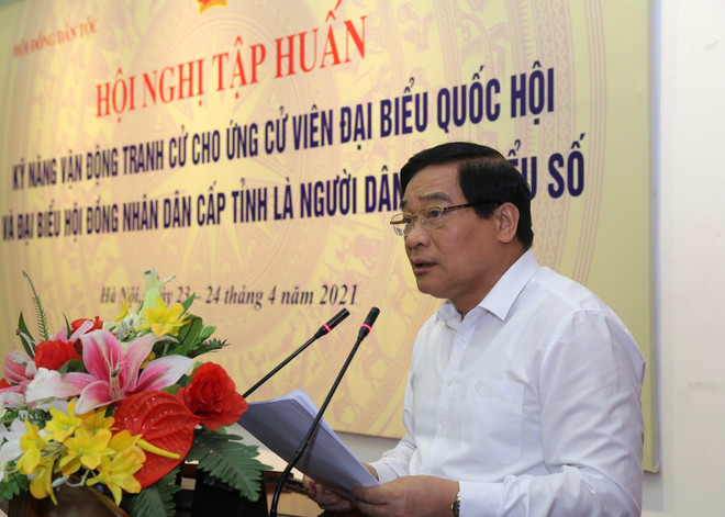 Tập huấn kỹ năng vận động tranh cử cho ứng cử viên dân tộc thiểu số ảnh 1