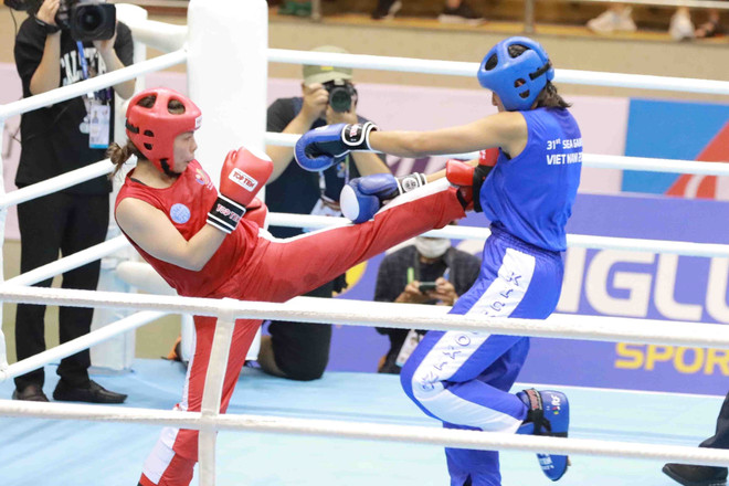 SEA Games 31: Môn Kickboxing xác định được tất cả các trận chung kết ảnh 1