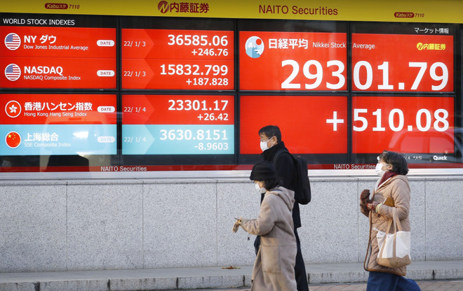 Chứng khoán châu Á hầu hết đi lên trong phiên cuối tuần 13/1 ảnh 1