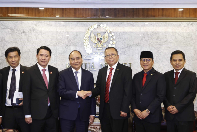 Chủ tịch nước hội kiến quyền Chủ tịch Lưỡng viện Indonessia ảnh 2