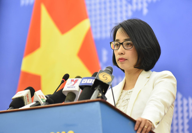 Phó Phát ngôn Bộ Ngoại giao Phạm Thu Hằng. (Ảnh: TTXVN phát) Việt Nam đã và đang đẩy mạnh các giải pháp phòng, chống mua bán người ảnh 1