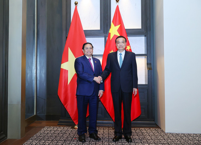 Thủ tướng Phạm Minh Chính gặp Thủ tướng Trung Quốc Lý Khắc Cường ảnh 2