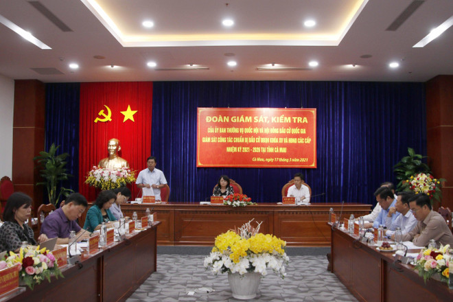 Phó Chủ tịch nước kiểm tra công tác chuẩn bị bầu cử tại Cà Mau ảnh 2