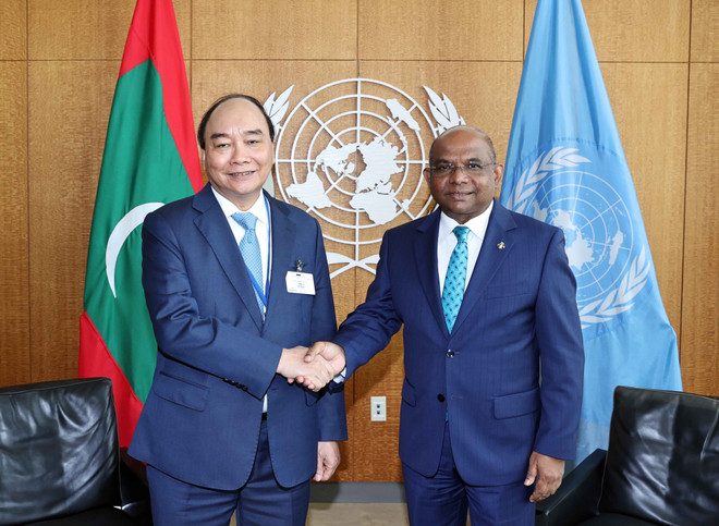 Chủ tịch nước hội kiến Chủ tịch Đại hội đồng và Tổng Thư ký LHQ ảnh 2