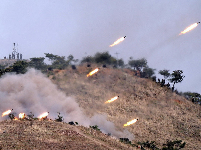 Triều Tiên tập trận bắn đạn thật gần biên giới tranh chấp ảnh 1