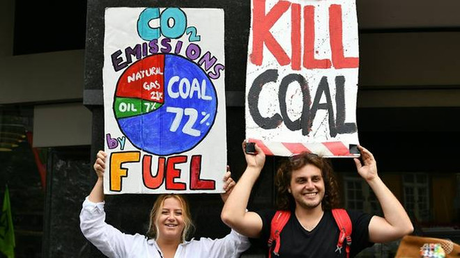 Biểu tình chống biến đổi khí hậu tại Australia. (Ảnh: AFP) Australia: Biểu tình chống biến đổi khí hậu tại Sydney ảnh 1