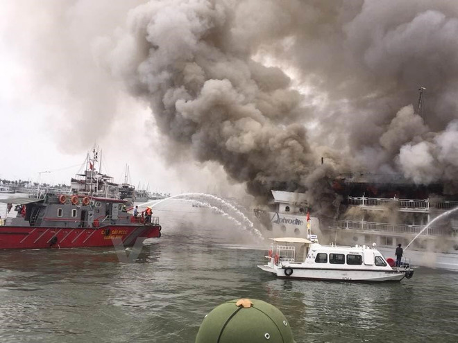 Video hành khách hoảng sợ nhảy khỏi tàu cháy ở Tuần Châu ảnh 1