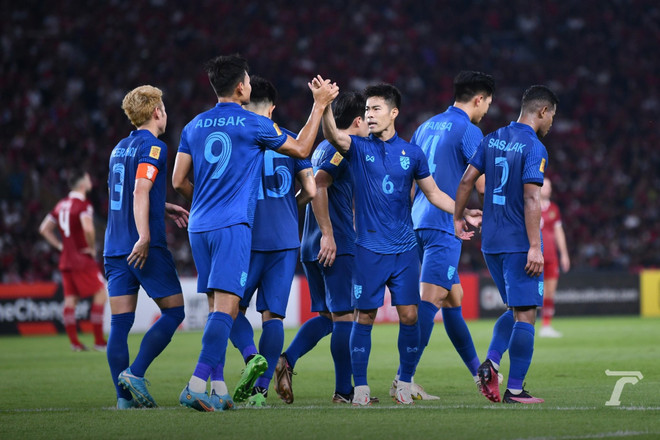 Đội tuyển Thái Lan vẫn có nguy cơ bị loại tại vòng bảng AFF Cup 2022. (Nguồn: Thairath News) AFF Cup 2022: Thái Lan vẫn có nguy cơ bị loại sau trận hòa Indonesia ảnh 1
