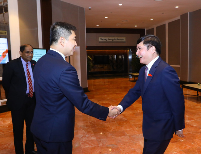 Chủ tịch QH Singapore tiếp Chủ tịch Nhóm hữu nghị Việt Nam-ASEAN ảnh 1