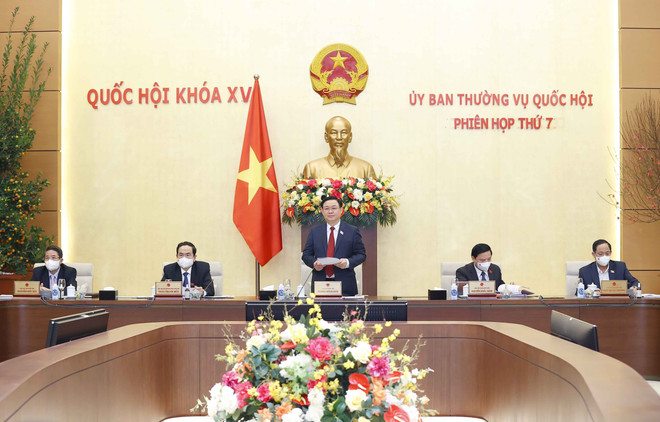 Khai mạc Phiên họp thứ 7 của Ủy ban Thường vụ Quốc hội khóa XV ảnh 1
