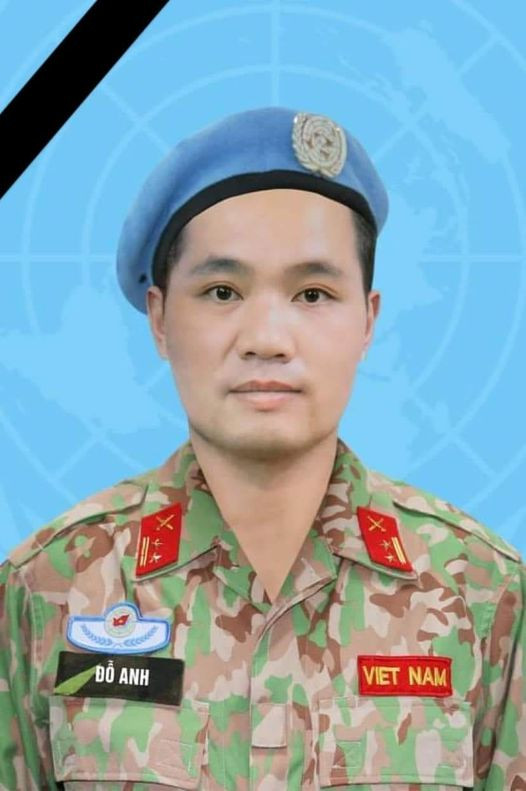 Liệt sỹ, Trung tá Đỗ Anh hy sinh khi đang trong thời gian làm nhiệm vụ gìn giữ hòa bình Liên hợp quốc. Một sỹ quan hy sinh trong thời gian làm nhiệm vụ gìn giữ hòa bình LHQ ảnh 1