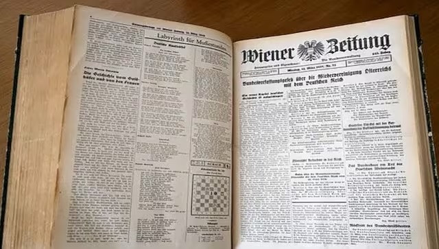 Quốc hội Áo đình bản in tờ báo tồn tại 320 năm "Wiener Zeitung" ảnh 1