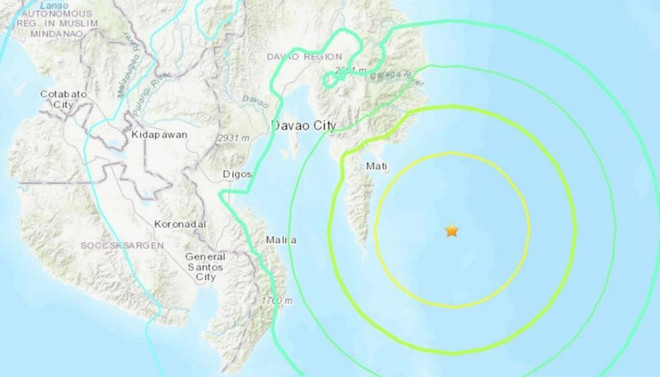 Cảnh báo sóng thần sau động đất có độ lớn 7,2 ở Philippines ảnh 1