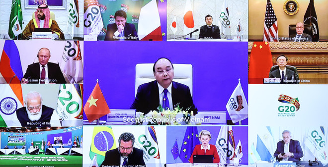 Thủ tướng Nguyễn Xuân Phúc dự Hội nghị thượng đỉnh G20 trực tuyến ảnh 1