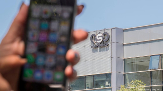 Biểu tượng công ty NSO Group của Israel. (Ảnh: AFP) NSO phát triển công cụ đột nhập vào iPhone qua lỗ hổng bảo mật ảnh 1