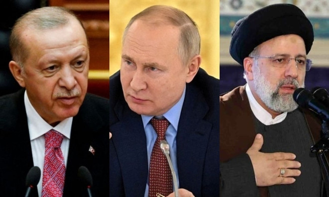 Các nhà lãnh đạo Thổ Nhĩ Kỳ, Nga và Iran sẽ nhóm họp để thảo luận về tình hình tại Syria. (Ảnh: AFP) Lãnh đạo Nga-Thổ Nhĩ Kỳ-Iran lên kế hoạch hội đàm về Syria ảnh 1