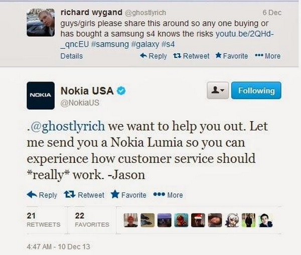 Nokia tặng không Lumia cho người dùng S4 bị cháy máy ảnh 1