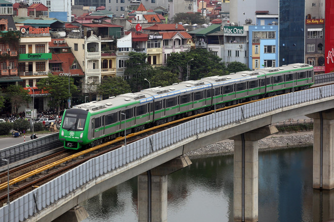 Dự án đường sắt đô thị Cát Linh-Hà Đông chuẩn bị được đưa vào vận hành khai thác. (Ảnh: TTXVN) Sẵn sàng tiếp nhận, vận hành khai thác đường sắt Cát Linh-Hà Đông ảnh 1